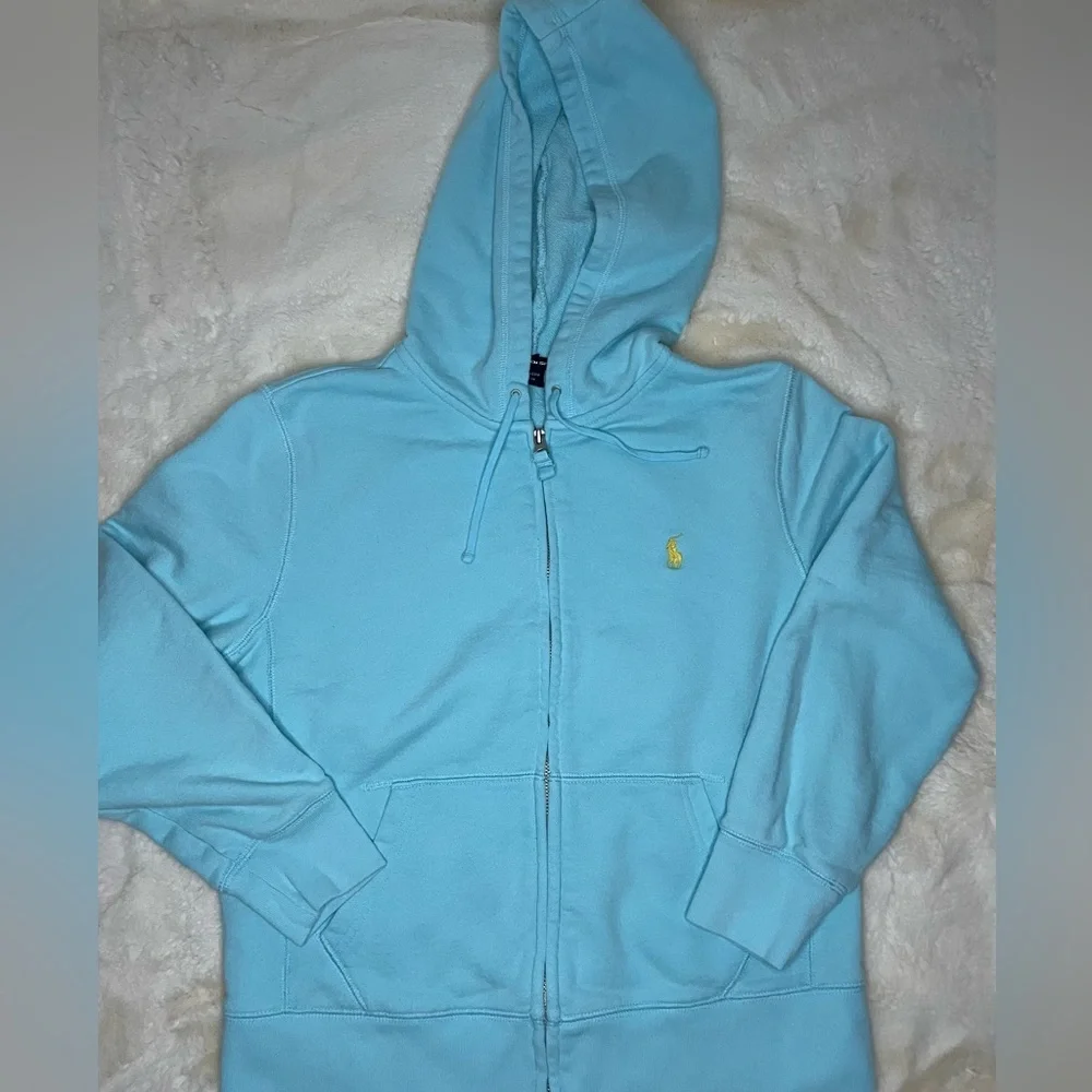 Ralph Lauren Aqua full zip hoodie kids Medium